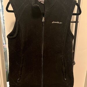 Eddie Bauer Black Fleece Vest